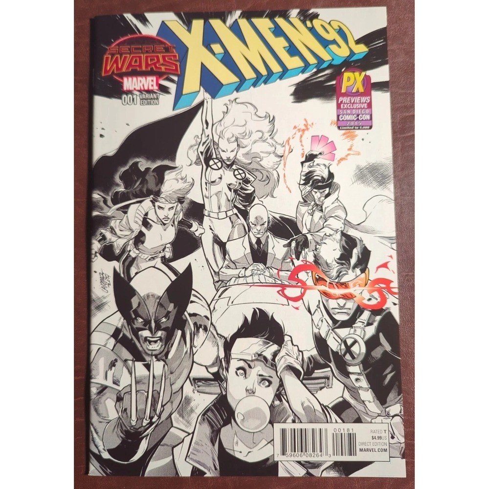 Marvel Comics X-Men'92‎ Variant #1 (2015) SDCC PX Exclusive Variant 1 of 5000